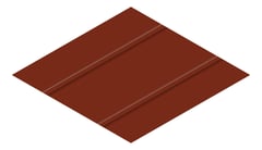 3D Presentation Image of Metal SheetCladding Lysaght Zenith Enseam465 ManorRed