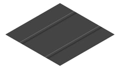 3D Presentation Image of Metal SheetCladding Lysaght Zenith Enseam465 MonumentMatt