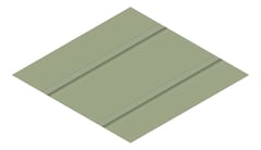 3D Presentation Image of Metal SheetCladding Lysaght Zenith Enseam465 PaleEucalypt