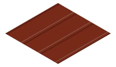 3D Presentation Image of Metal SheetCladding Lysaght Zenith Imperial325 ManorRed