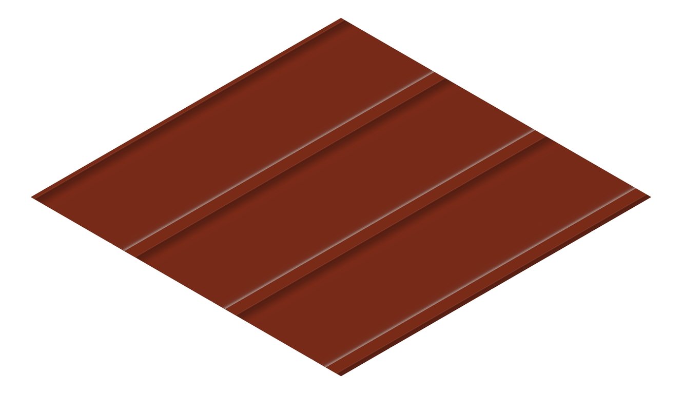 3D Presentation Image of Metal SheetCladding Lysaght Zenith Imperial325 ManorRed