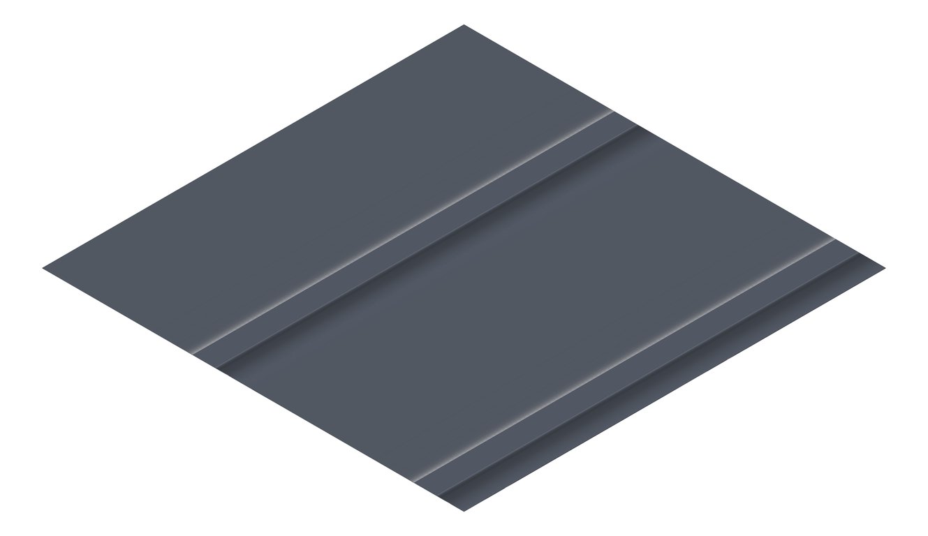 3D Presentation Image of Metal SheetCladding Lysaght Zenith Imperial525 Ironstone