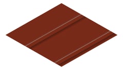 3D Presentation Image of Metal SheetCladding Lysaght Zenith Imperial525 ManorRed