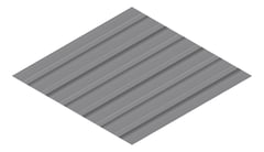 3D Presentation Image of Metal SheetCladding Lysaght Zenith Longline305 BasaltMatt