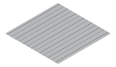 3D Presentation Image of Metal SheetCladding Lysaght Zenith Longline305 BluegumMatt