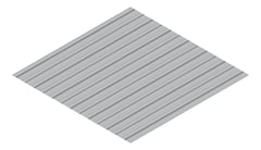 3D Presentation Image of Metal SheetCladding Lysaght Zenith Longline305 Bluegum