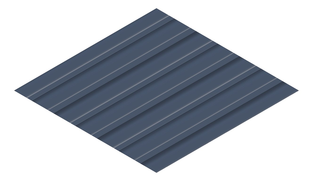 3D Presentation Image of Metal SheetCladding Lysaght Zenith Longline305 DeepOcean