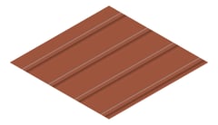3D Presentation Image of Metal SheetCladding Lysaght Zenith Snapseam265 Aries