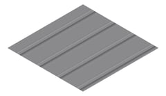 3D Presentation Image of Metal SheetCladding Lysaght Zenith Snapseam265 Basalt