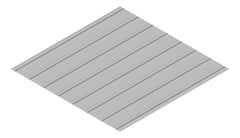 3D Presentation Image of Metal SheetCladding Lysaght Zenith Snapseam265 Bluegum