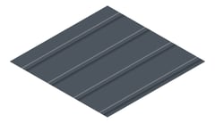 3D Presentation Image of Metal SheetCladding Lysaght Zenith Snapseam265 Celestian