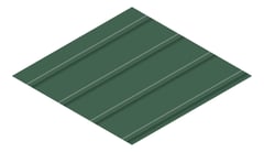 3D Presentation Image of Metal SheetCladding Lysaght Zenith Snapseam265 CottageGreen