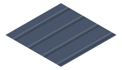 3D Presentation Image of Metal SheetCladding Lysaght Zenith Snapseam265 DeepOcean