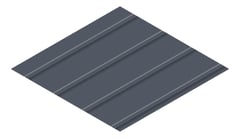 3D Presentation Image of Metal SheetCladding Lysaght Zenith Snapseam265 Ironstone