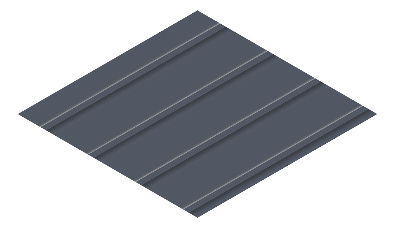 3D Presentation Image of Metal SheetCladding Lysaght Zenith Snapseam265 Ironstone