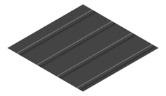 3D Presentation Image of Metal SheetCladding Lysaght Zenith Snapseam265 MonumentMatt