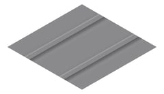 3D Presentation Image of Metal SheetCladding Lysaght Zenith Snapseam465 BasaltMatt