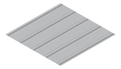 3D Presentation Image of Metal SheetCladding Lysaght Zenith Snapseam465 Bluegum