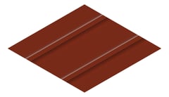 3D Presentation Image of Metal SheetCladding Lysaght Zenith Snapseam465 ManorRed