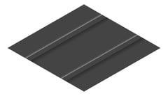 3D Presentation Image of Metal SheetCladding Lysaght Zenith Snapseam465 MonumentMatt