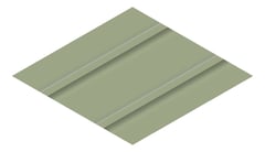 3D Presentation Image of Metal SheetCladding Lysaght Zenith Snapseam465 PaleEucalypt