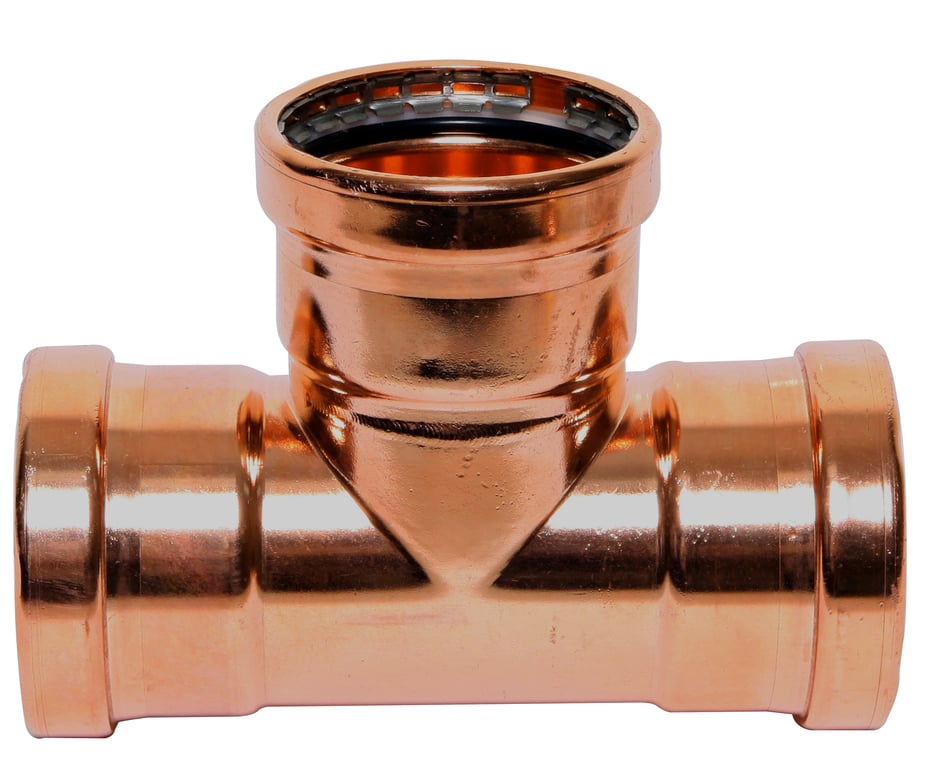 KemPress_XL_Cu_Equal_Tee.png Image of KemPress TeeEqual MMKembla Copper Large