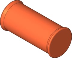 3D Shaded Image of KemPress ConnectorSlip MMKembla Copper