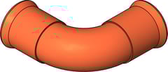 3D Shaded Image of KemPress Elbow MMKembla Copper