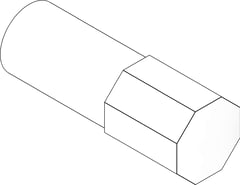 3D Documentation Image of KemPress Adaptor MMKembla Stainless BSPP-RPThread TubeEnd