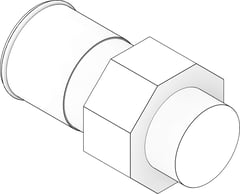 3D Documentation Image of KemPress Adaptor MMKembla Stainless MaleBSPT-RThread FemaleSocket