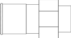 Plan Image of KemPress Adaptor MMKembla Stainless MaleBSPT-RThread FemaleSocket