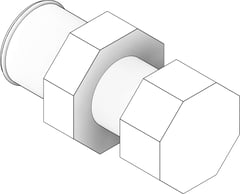 3D Documentation Image of KemPress Union MMKembla Stainless FemaleBSPP-RpThread FemaleSocket