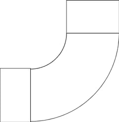 Plan Image of Refrigeration Elbow MMKembla CuFe M-F