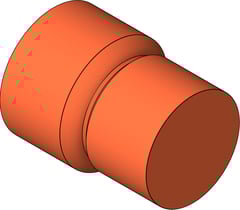 3D Shaded Image of Refrigeration Reducer MMKembla CuFe M-F