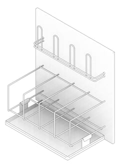 3D Documentation Image of Rack WallMount Malmet Combination