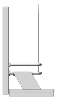 Left Image of Rack WallMount Malmet UrinalBottle