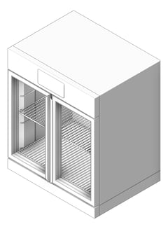 3D Shaded Image of Cabinet Warming Malmet Blanket 210L