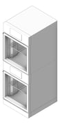 3D Shaded Image of Cabinet Warming Malmet Combination 105L