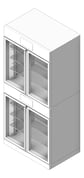 3D Shaded Image of Cabinet Warming Malmet Combination 260L