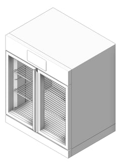 3D Shaded Image of Cabinet Warming Malmet Fluid 210L