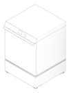 3D Documentation Image of Washer Disinfector Malmet Freestanding FrontLoading