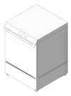 3D Shaded Image of Washer Disinfector Malmet Freestanding FrontLoading