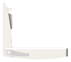 Left Image of BabyChangeStation Metlam Horizontal SurfaceMounted