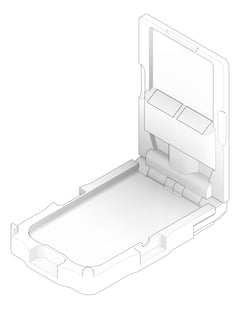 3D Documentation Image of BabyChangeStation Metlam Vertical SurfaceMounted