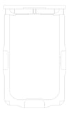 Plan Image of BabyChangeStation Metlam Vertical SurfaceMounted