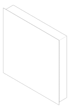 3D Documentation Image of Cabinet Mirror Metlam Integrated HandDryer PaperTowel SoapDispenser