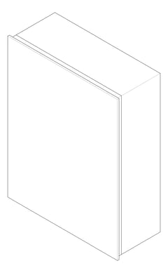 3D Documentation Image of Cabinet Mirror Metlam Integrated PaperTowel SoapDispenser