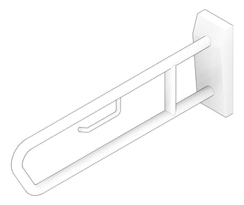 3D Documentation Image of GrabRail Metlam PullDown ToiletRollHolder