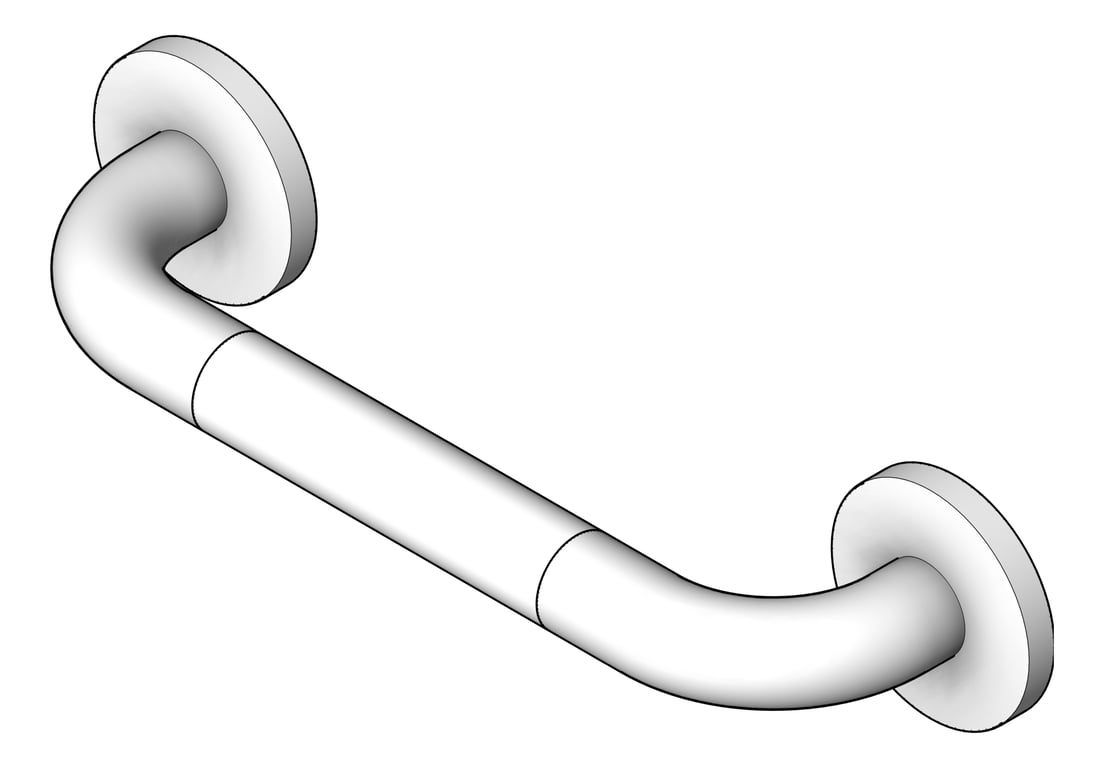 Image of GrabRail Metlam Straight Horizontal Peened