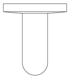 Plan Image of GrabRail Metlam Straight Vertical Peened